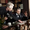 Director David Cronenberg and Viggo Mortensen on the set of A Dangerous Method